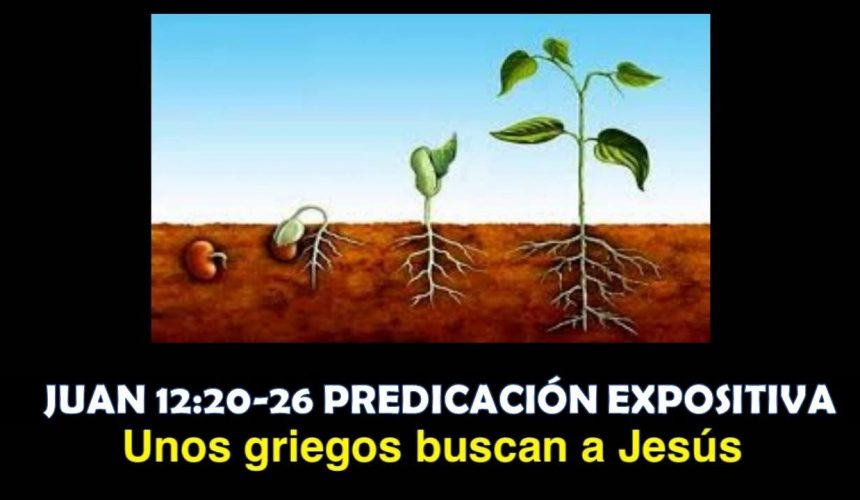 Juan 12:20-26 “Unos griegos buscan a Jesús” Predicación expositiva