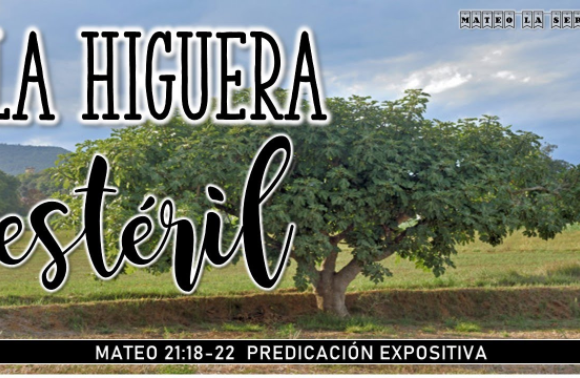 Mateo 21:18-22 “La higuera estéril”